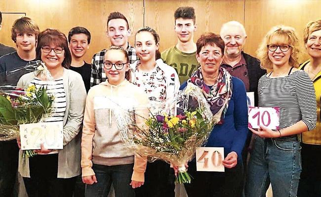 10, 20, 30, 40 und sogar 50 Jahre dabei