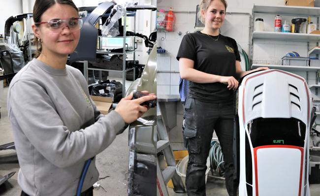 Junge Berufsfrauen räumen ab 