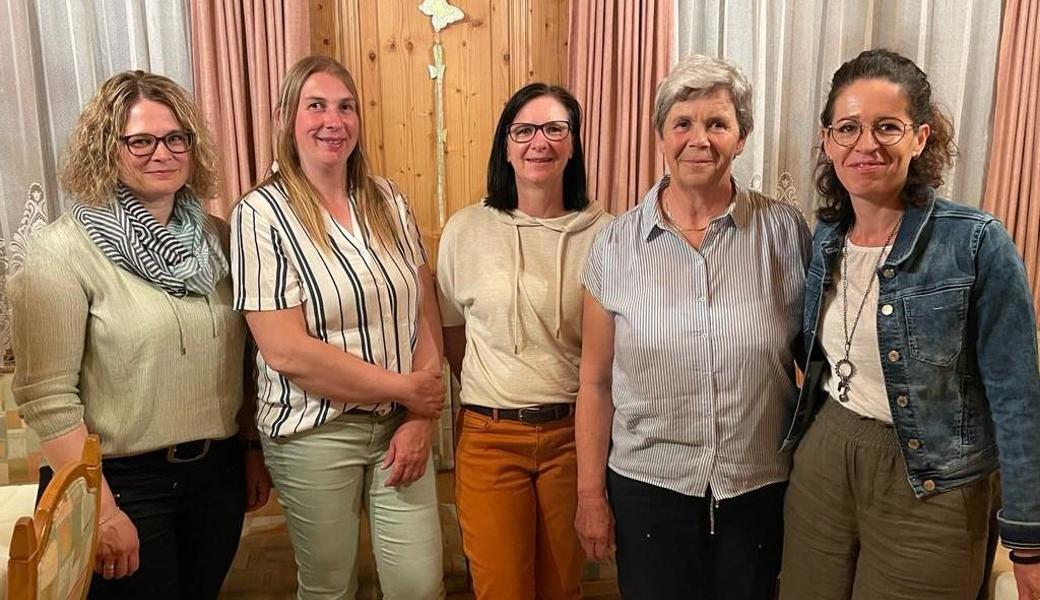 Der Vorstand wurde wiedergewählt (von links): Kerstin Kuster, Sonja Rohner, Gisela Besserer, Judith Kuster und Neschi Kuster.