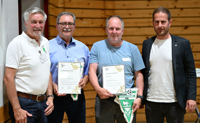 Der St.Galler Fussballverband freut sich aufs 100-Jahr-Jubiläum und ehrt zwei Funktionäre