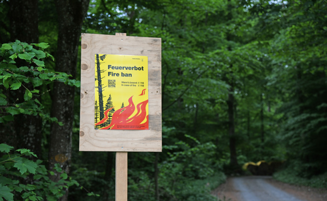Waldbrandgefahr hat sich verschärft: Kanton appelliert, Feuerverbot am 1. August einzuhalten