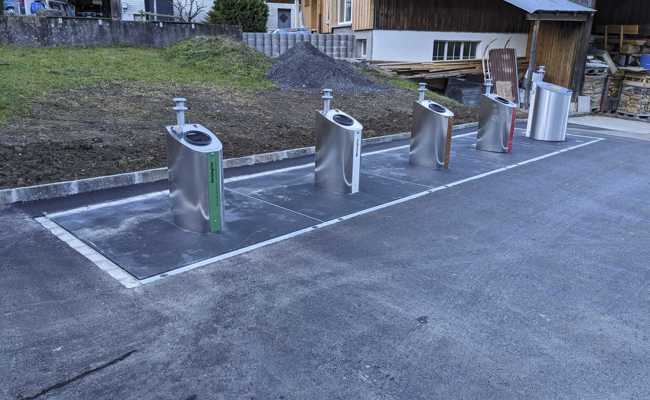 Kehricht, Alu und Glas in Unterflurcontainern entsorgen