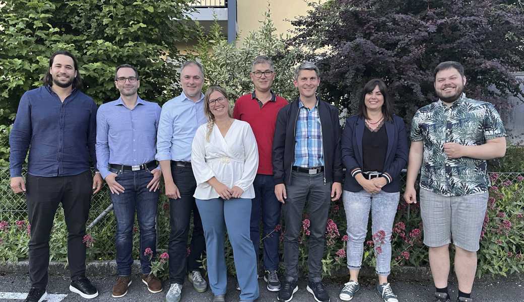 Die Nominierten (von links): Albin Sopi, Antonio Cipolletta, Christian Sepin, Cornelia Hartmann, Ivo Lüchinger, Patrick Morger, Sandra Iseli, Dominik Alge. Es fehlt: Ivo Riedi.