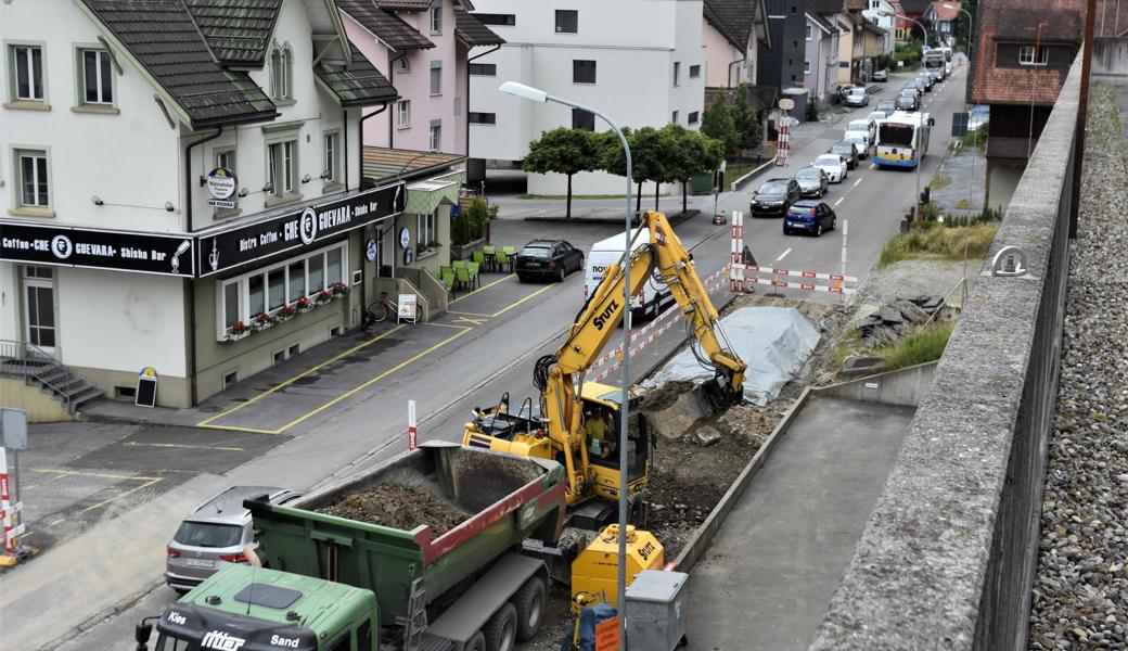 Geduld ist nötig bei der Baustelle an der Balgacherstrasse.