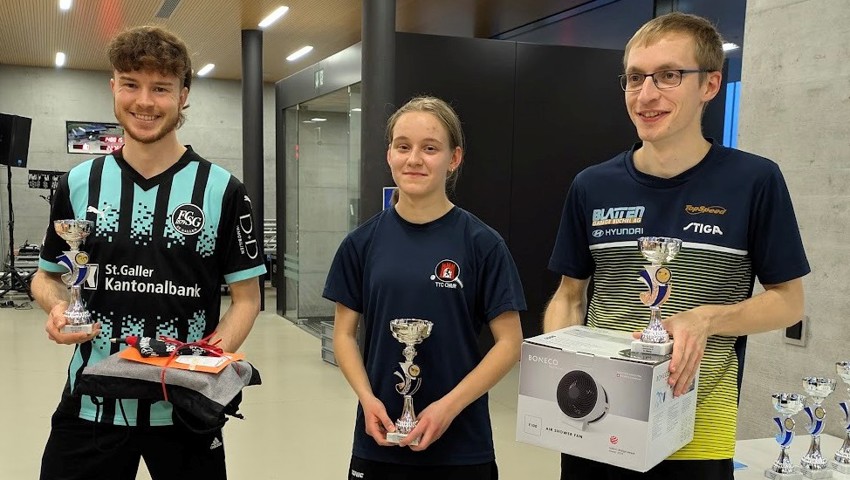 Kategorie D (v.l.): Timon Moser, Polina Gerashchenko, Markus Köhler.