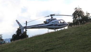 Ein Heli zmittst im Hang?