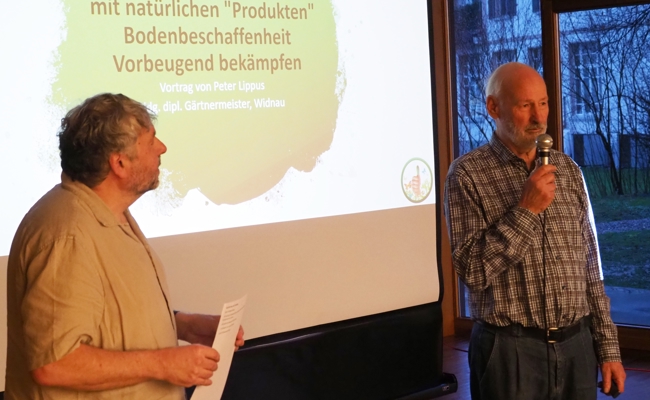 Gartenfachmann Peter Lippus besuchte den Neugass-Treff