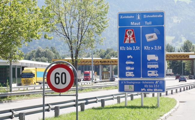 Ohne Vignette nach Dornbirn und Bregenz