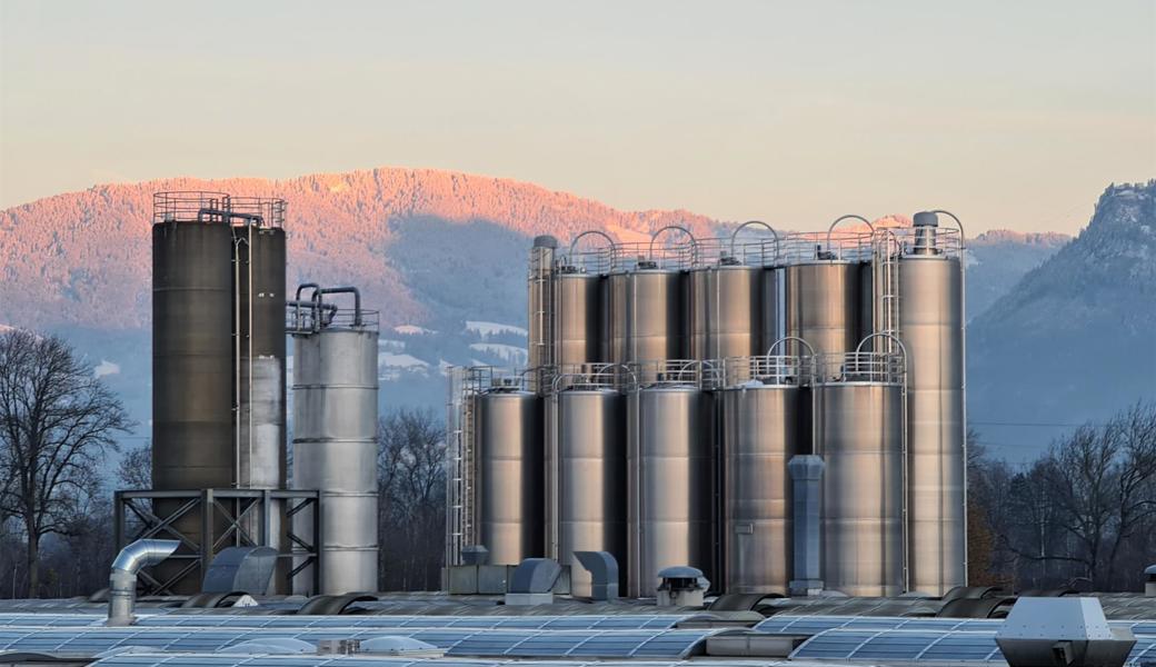 Rechts von diesen bestehenden Silos werden die sechs neuen errichtet. 