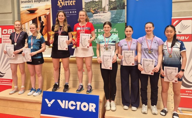 Badmintonspielerin Amélie Thurnherr gewinnt in Klagenfurt U22-Bronze