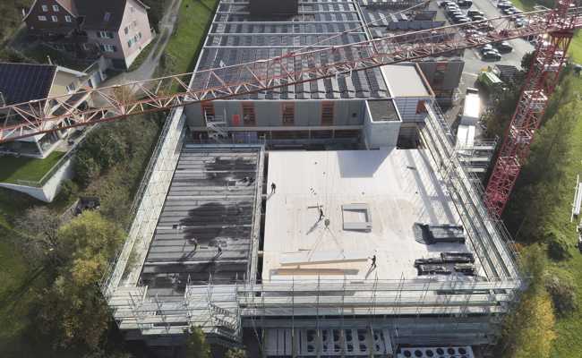 Telekran im Einsatz - 55 Meter Auslegung und sechs Tonnen Hebekraft