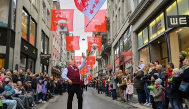 Olma-Umzug des Gastkantons: Das Wallis zeigt sich traditionell mit vielen Tieren und Trachten