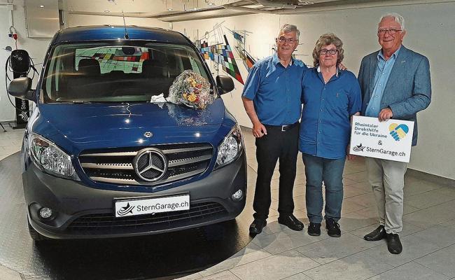 Ein Auto für die Ukraine gespendet