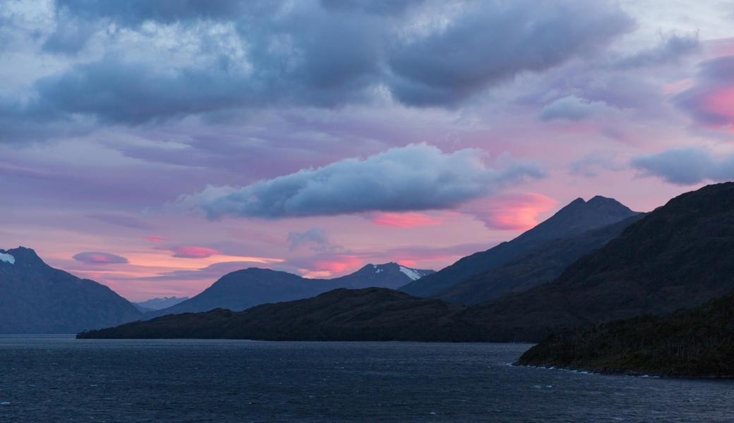Sonnenaufgang in Patagonien.