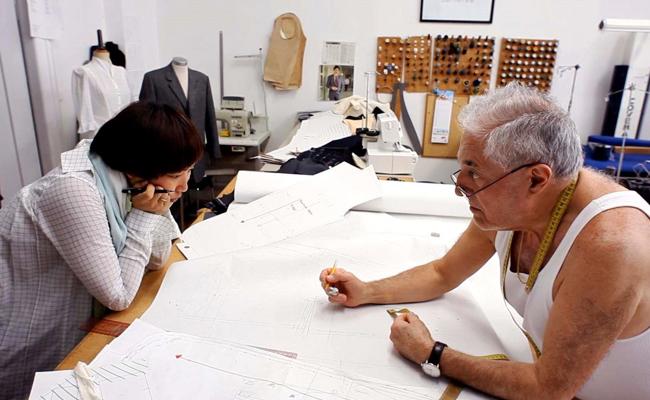 Der Schneider und die Modedesignerin im «Madlen»