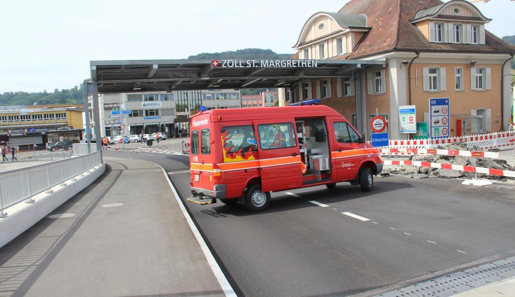 Der Grenzübergang ist wegen des Velofests vorübergehend gesperrt.