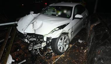 Junger Mann rammt bei Unfall Lampe, Baum und Hydranten