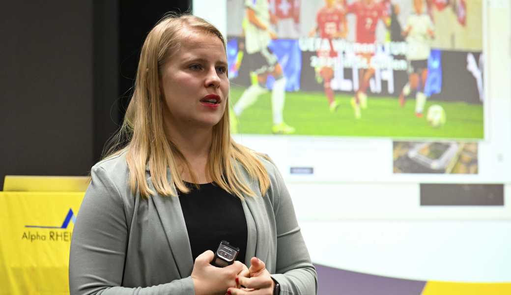 Céline Bradke: Die Spielerin des FC Staad ist EM-Projektleiterin der Gastgeberstadt St. Gallen.