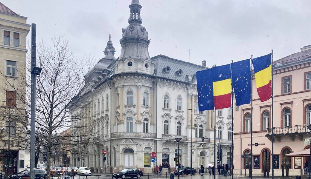 Die historische Altstadt des rumänischen Cluj-Napoca.