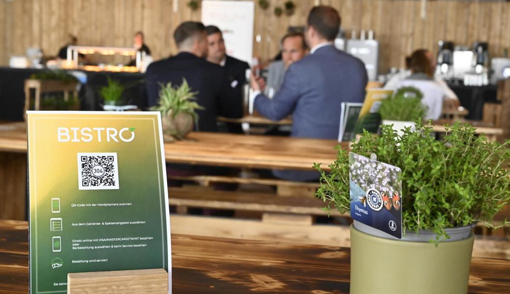Scan mi: QR-Code zum Kafi bestellen.
