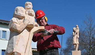 Bald wacht St.Christophorus im Garten