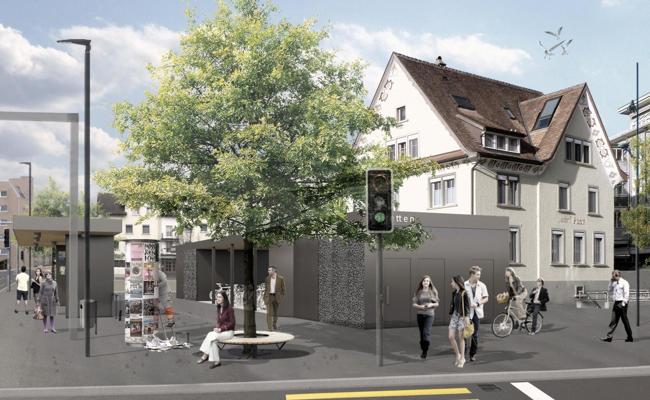 Neues Zentrum mit grossem Platz