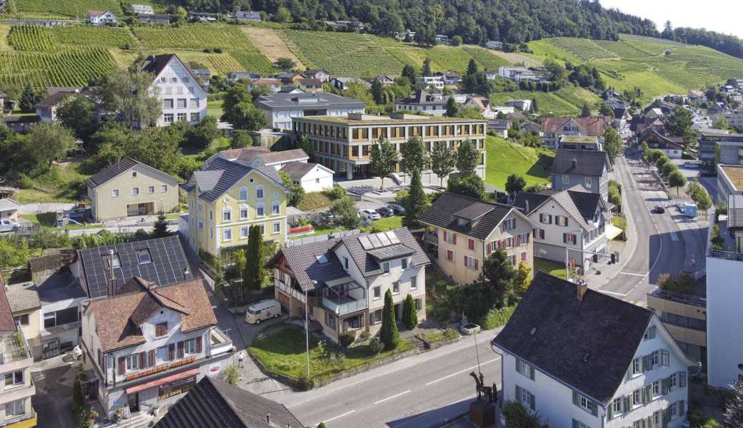 Die Projektstudie zeigt, wie ein neues Balgacher Primarschulhaus am Standort Breite aussehen könnte.