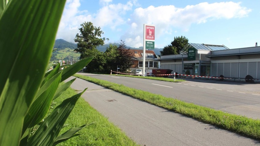 Die Unbekannten liessen nach der Tat die gestohlenen Autos zurück und flüchteten in Richtung Maisfeld.