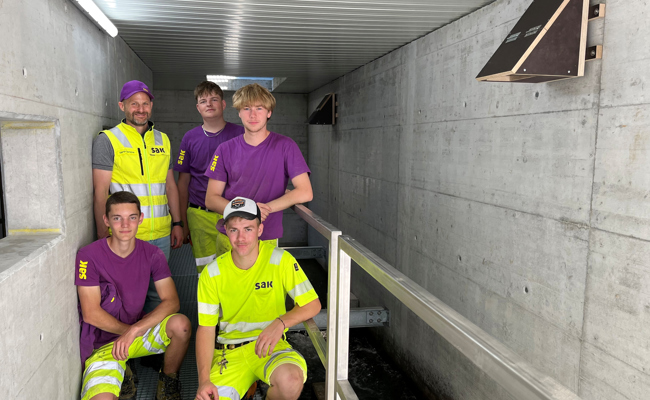 Technische Ausbildung mit grünem Fokus: SAK-Lernende bauen Nistkästen für seltene Wasseramseln