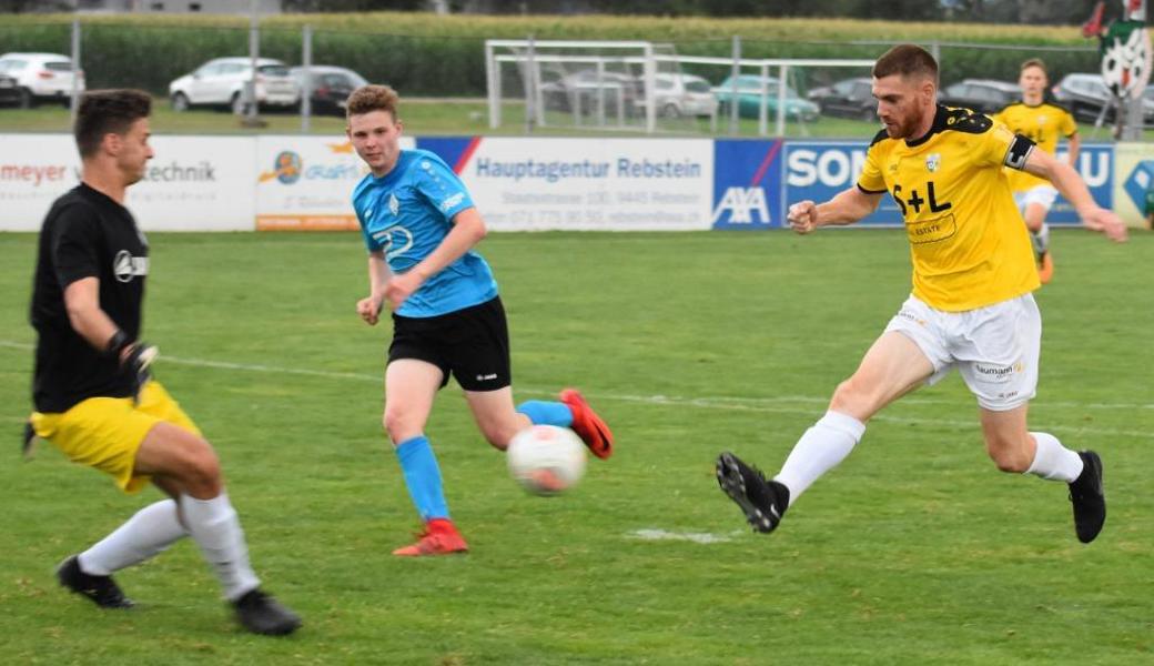 Dominks Nüeschs Tor zum 2:2 brachte Widnau erst ins Penaltyschiessen.