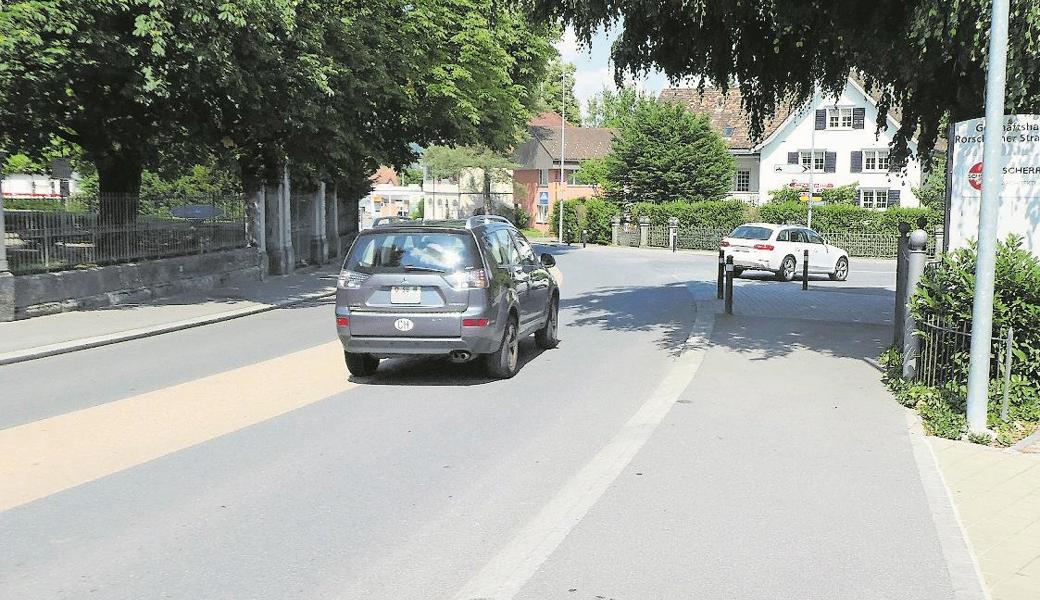 In Altstätten staut sich der Verkehr meist in den Hauptverkehrszeiten beim Einlenker Bahnhofstrasse.