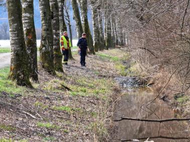 Dieselspur im Diepoldsauer Binnenkanal – Feuerwehr ist vor Ort