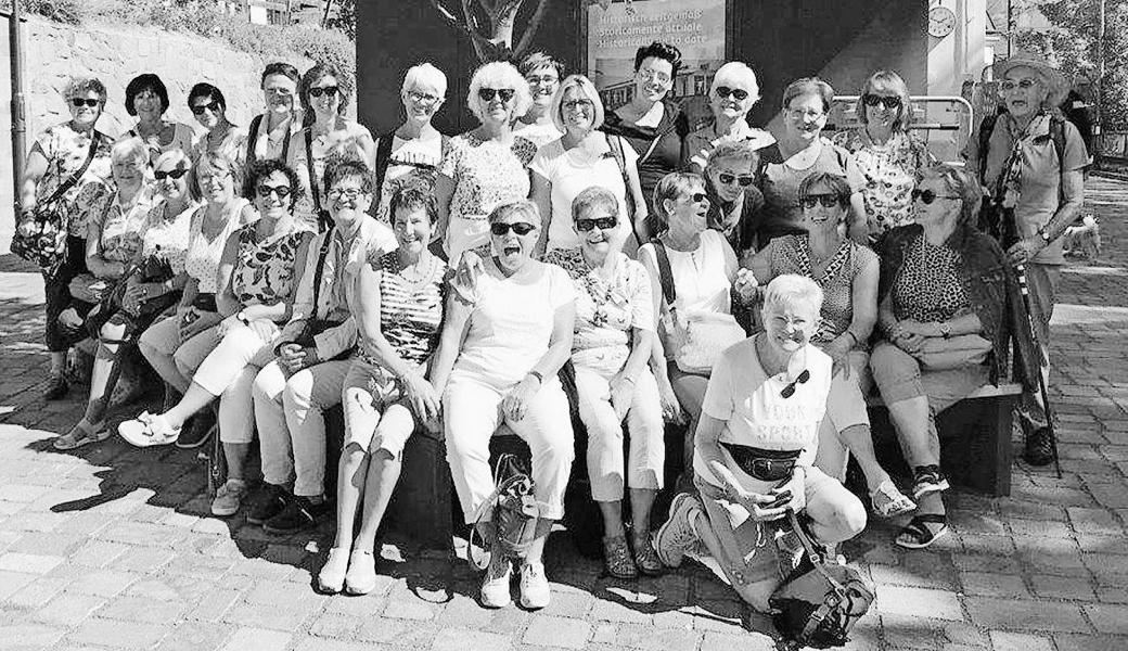 Die Frauen des Spiel- und Gymnastikvereins Au auf Turnfahrt. Bild: pd