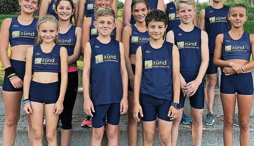 Leichtathletik-Team Nachwuchs. 