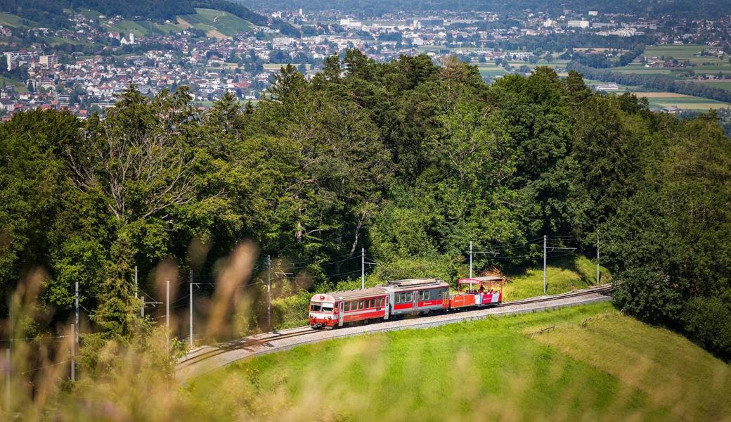 Eine Arbeitsgruppe will die Auslastung der Zahnradbahn Altstätten-Gais steigern. Dies ist Voraussetzung dafür, dass die Bahn auch nach 2035 noch fährt. Eine Arbeitsgruppe will die Auslastung der Zahnradbahn Altstätten-Gais steigern. Dies ist Voraussetzung dafür, dass die Bahn auch nach 2035 noch fährt.