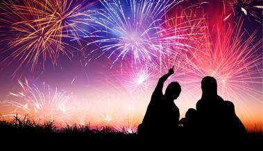 Feuerwerk - aber sicher