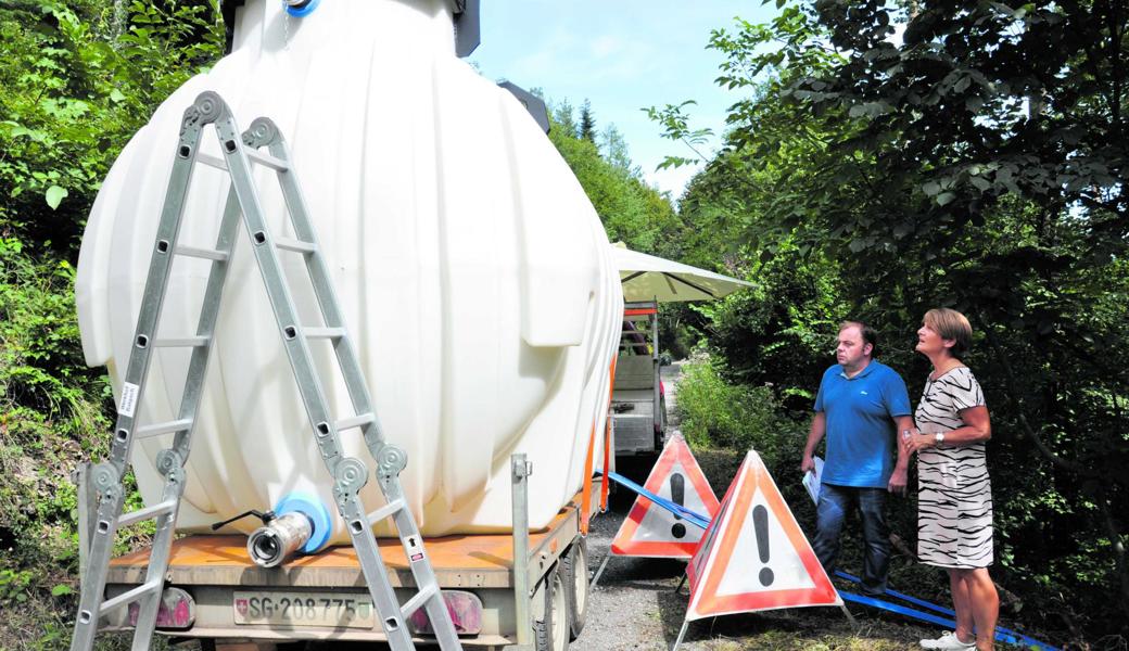 Gut 6000 Liter fasst der Tankbehälter.  Gut 6000 Liter fasst der Tankbehälter.