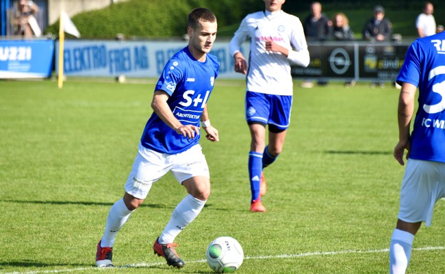 Widnau-Verteidiger Michael Alder legt eine Pause ein