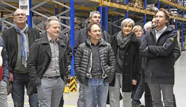 Die FDP Rheintal schaute sich Züge an, die demnächst über eine Doppelspur fahren werden
