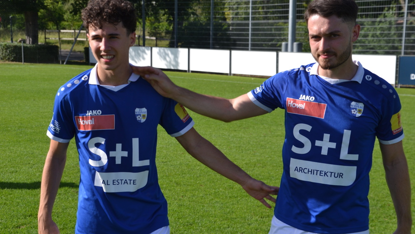 Widnaus Torschützen (v.l.): Alessio De Simeis und Lirim Shala.