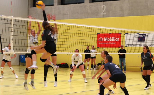 Beide Fanionteams von Rheno Volley am Wochenende gefordert