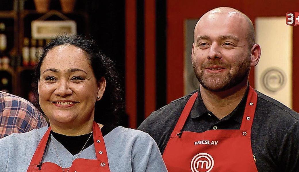 Marifer Binotto und ihr Kochpartner Viseslav freuten sich über das Urteil der Jury.  