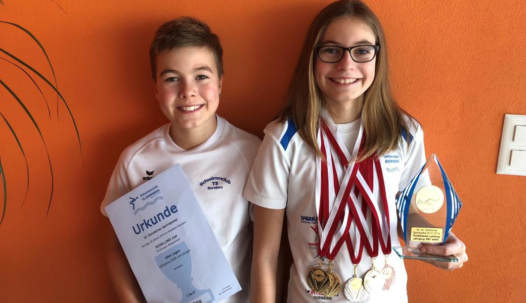 Joel und Janine Schelling zeigten gute Leistungen.