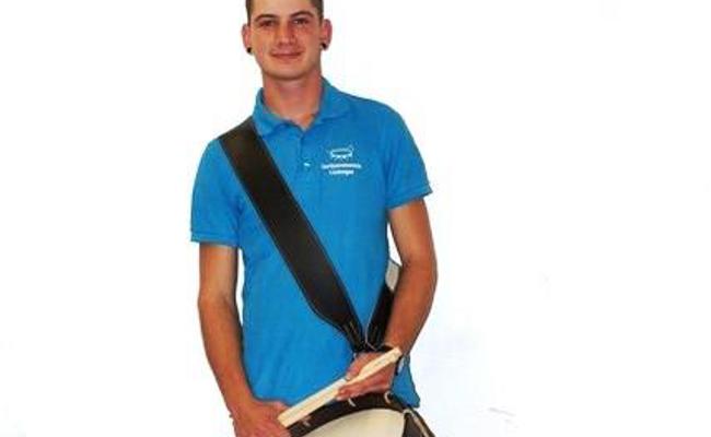 Julian Wittber ist Militärtambour