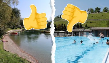 Baden im Naturgewässer? Oder doch lieber im Schwimmbad? Baden im Naturgewässer? Oder doch lieber im Schwimmbad?