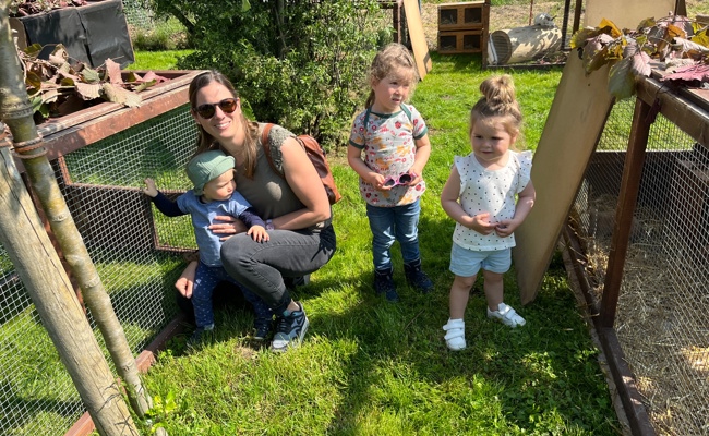 Besuch bei Blumenhuhn, Orpington, Kleinwidder & Co.