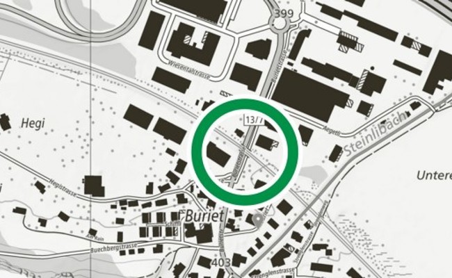 Baustart bei Bahnunterführung Buriet - Kanton empfiehlt grossräumige Umfahrung