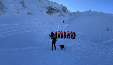 Grosse Suchaktion nach Lawine: Keine Verschütteten gefunden - Zeugenaufruf