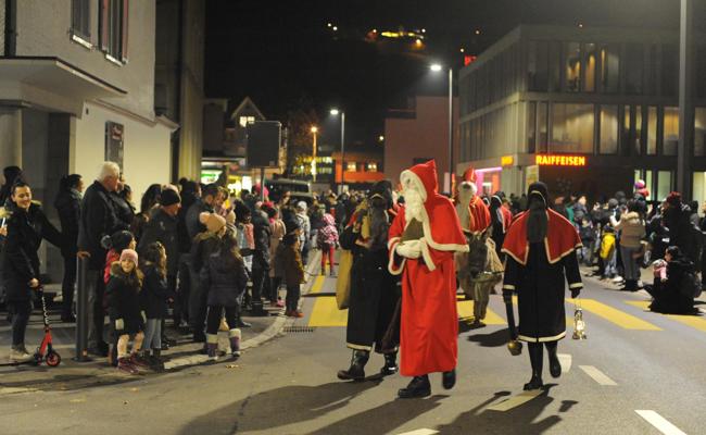 Grosser Empfang für den Samichlaus