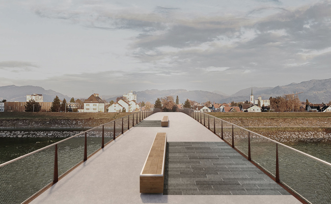 Brücke für den Langsamverkehr über den Rhein kann gebaut werden
